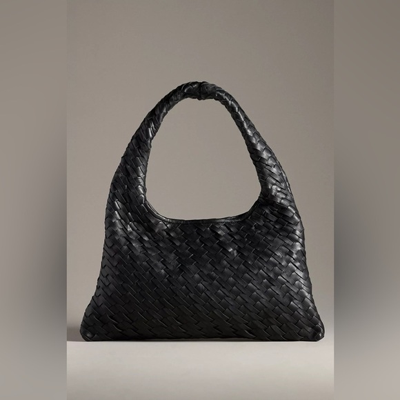 Walter Baker Black Woven Shoulder Bag - Picture 2 of 7